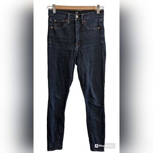 GAP dark was high rise skinny